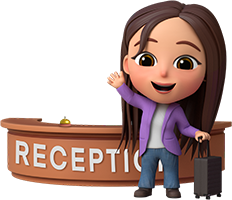 New customer journey - Check in at reception