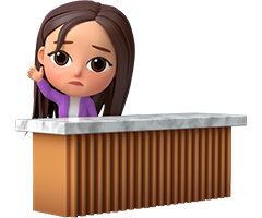 Current customer journey - Go to reception